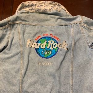 Boston Hard Rock Cafe Jean Jacket